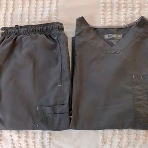 Grey's Anatomy Dark Gray Scrub Set